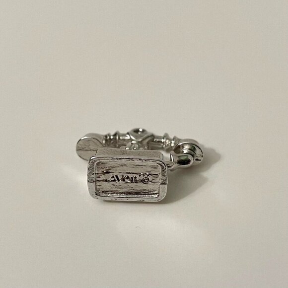 Vintage Avon Telephone Pendant Charm Metal Small No Loop - Picture 13 of 13